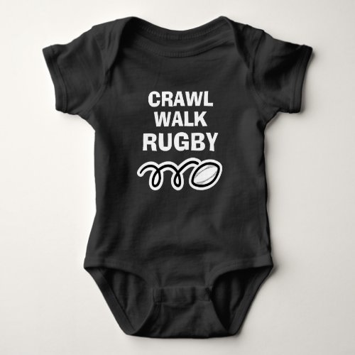 CRAWL WALK RUGBY sports bodysuit for new baby
