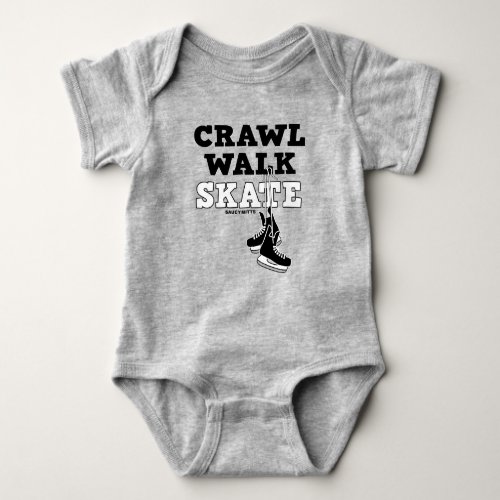 Crawl Walk Skate Hockey Skates Infant Baby Bodysuit