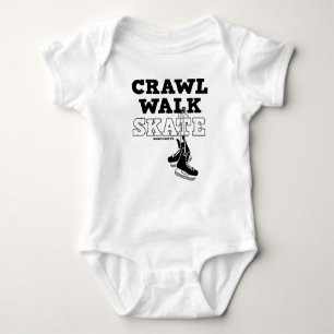 Crawl Walk Skate Hockey Skates Infant Baby Bodysuit