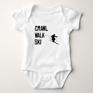 Crawl Walk Ski Baby Bodysuit