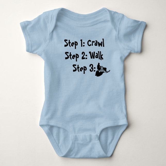 "Crawl Walk Sled" Sledders.com Baby Creeper (Front)