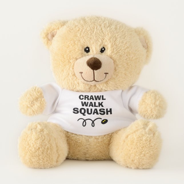 CRAWL WALK SQUASH cute teddy bear gift for baby (Front)