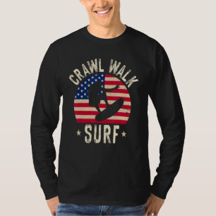 Crawl Walk Surf Snowboard Buddy T-Shirt