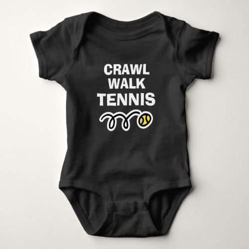 CRAWL WALK TENNIS sports bodysuit for new baby