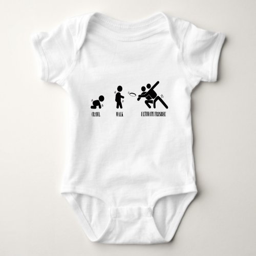 Crawl Walk Ultimate Frisbee Baby Bodysuit