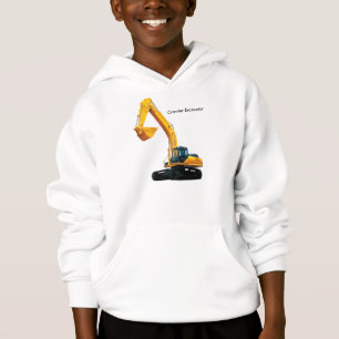 Crawler Excavator for Boys'-Hanes-Hoodie Hoodie