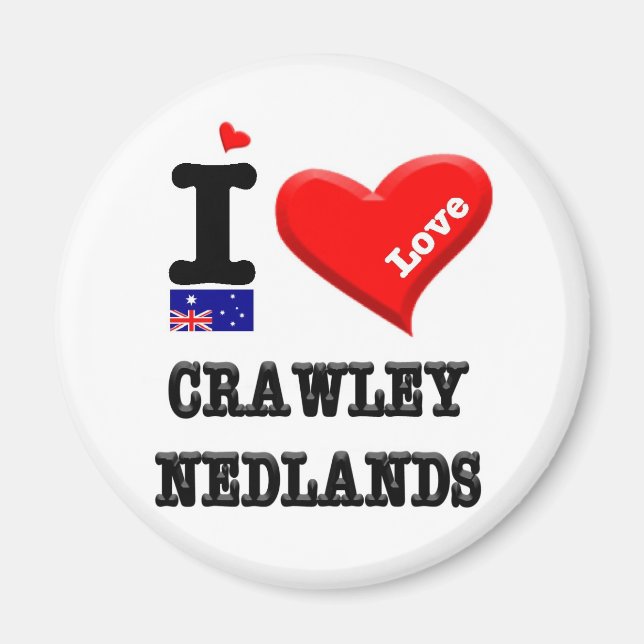 CRAWLEY-NEDLANDS - I Love Magnet (Front)