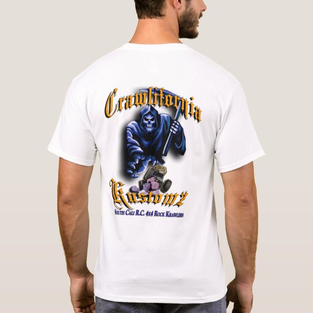 Crawlifornia Kustomz Orange T-Shirt (Back)