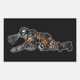 CRAWLING COAL MINER RECTANGULAR STICKER