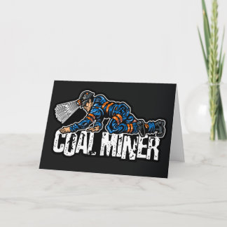 CRAWLING COAL MINER THANK YOU CARD