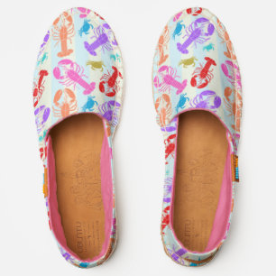 Crawling Crustaceans Pastel Pattern Espadrilles