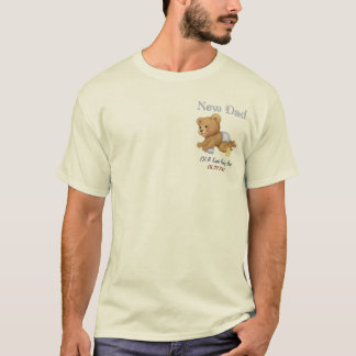 Crawling Teddy - New Dad of Boy - Customize T-Shirt