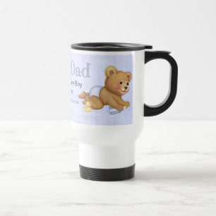 Crawling Teddy - New Dad of Boy - Customize Travel Mug