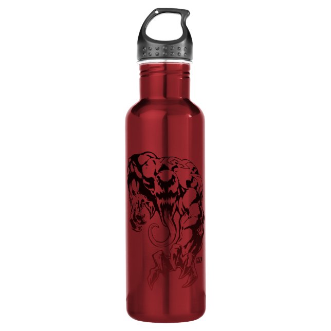 Crawling Venom Gradient Graphic Stainless Steel Water Bottle (Front)