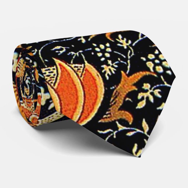 Cray, a beautiful William Morris design,  Neck Tie (Rolled)