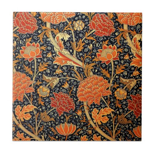 Cray a beautiful William Morris vintage design Ceramic Tile