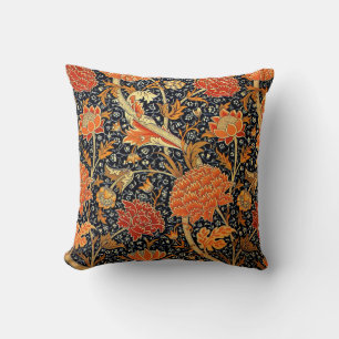 Cray, a beautiful William Morris vintage design Throw Pillow