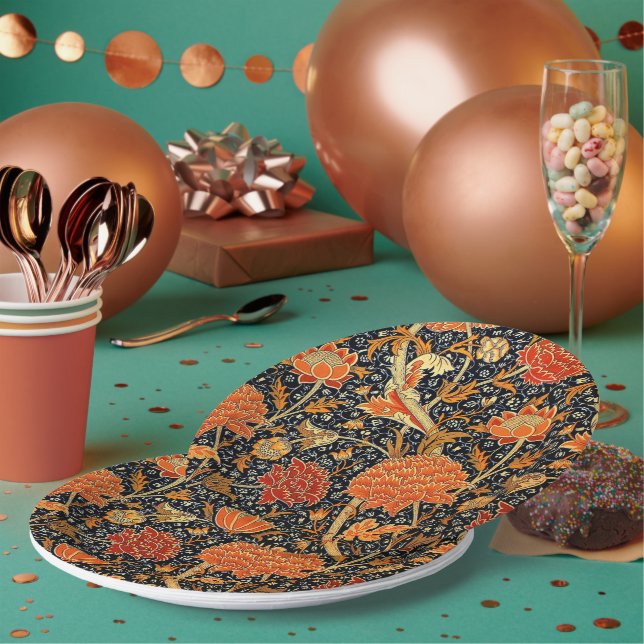 Cray, a William Morris design, Paper Plates (Multi)