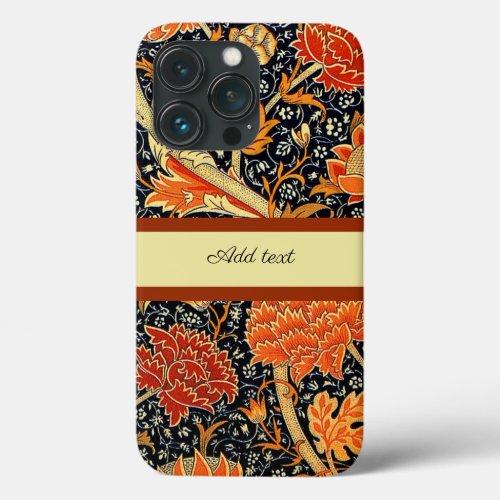 Cray a William Morris design Template iPhone 13 Pro Case