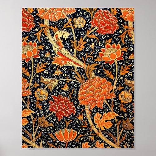 Cray a William Morris pattern Poster