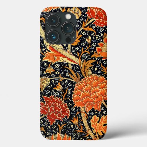 Cray a William Morris vintage design iPhone 13 Pro Case