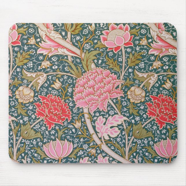 Cray - Art nouveau floral print by William Morris Mouse Pad (Front)