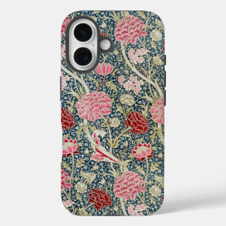 Cray Botanical Pattern Morris William  Floral iPhone 16 Case