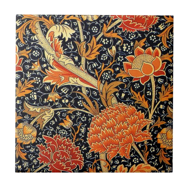 Cray by William Morris Ceramic Tile (Front)