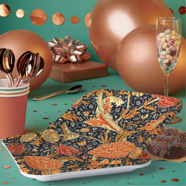 Cray by William Morris Paper Plates (Multi)