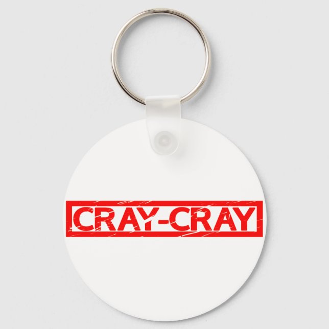 Cray-Cray Stamp Keychain (Front)