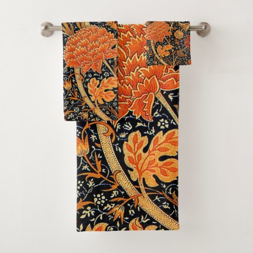 Cray famous vintage design by William Morris Bath Towel Set