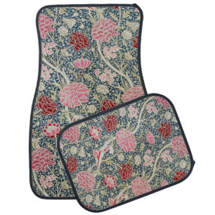 Cray Pattern (by William Morris) Car Floor Mat