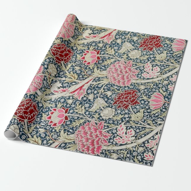 Cray Pattern (by William Morris) Wrapping Paper (Unrolled)