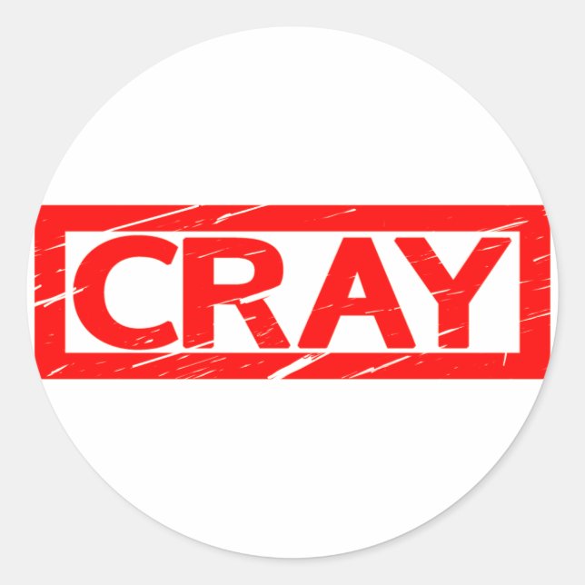 Cray Stamp Classic Round Sticker (Front)