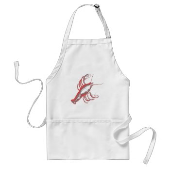 Crayfish Adult Apron by Dozzle at Zazzle