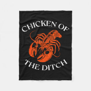 Crayfish Chicken Of The Ditch Crawfish Cajun Men W Fleece Blanket