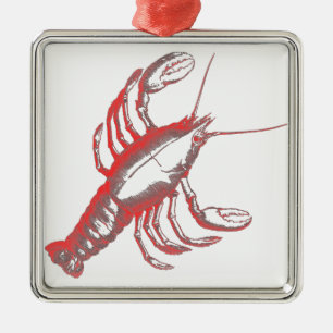Crayfish Metal Ornament