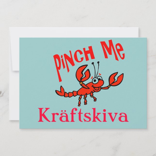 Crayfish Party, Kräftskiva, Scandinavia Invitation (Front)