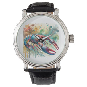 Crayfish Serenity 060824AREF137 - Watercolor Watch