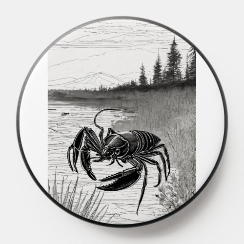 crayfish still in sunset PopSocket