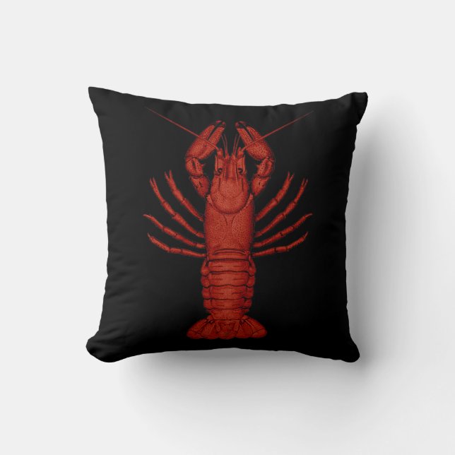 Crayfish Throw Pillow (Front)