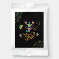Crayfish/trumpet/mask/fleur de lis Mardi Gras 