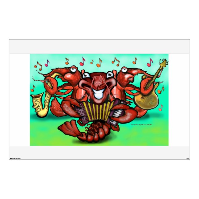 Crayfish Wall Decal (Front)