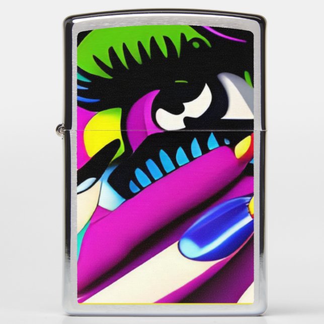 craying for you pshycodelic  zippo lighter (Front)