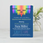 Crayola Rainbow Teacher Graduation Invitation (Standing Front)