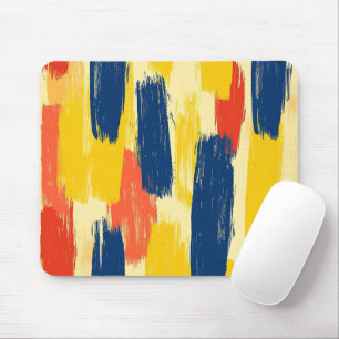 Crayon and Butterfly Flowers Mouse Pad