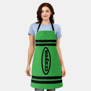 Crayon Apron Family & Group Costumes - Green