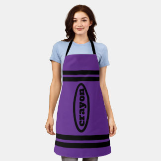 Crayon Apron Family & Group Costumes - Purple
