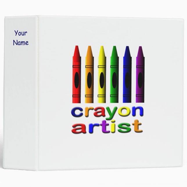 Crayon Artist Binder (Front/Spine)