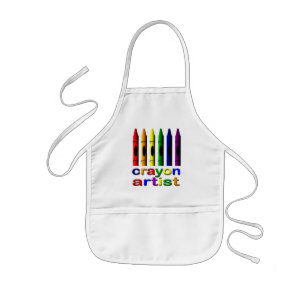 Crayon Artist Kids Apron